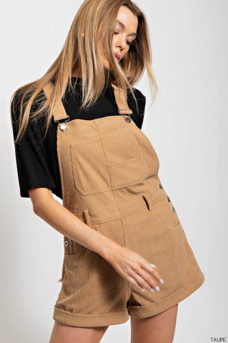 Corduroy on sale overalls shorts