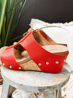 Red Taboo Zip Wedge