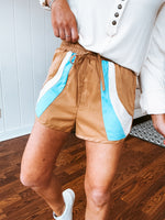 Brown Making Waves Runner Shorts