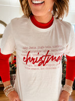 Christmas Things | Vintage White Tee