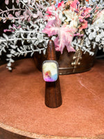 Solar Quartz Rectangle Ring OOAK