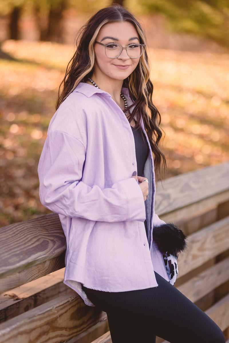 Lavender Sparkle Super Soft Shacket