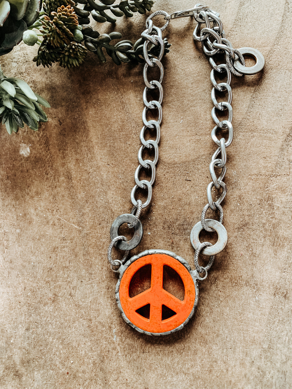 Hippie Peace Necklace