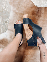 Carley Navy Wedge