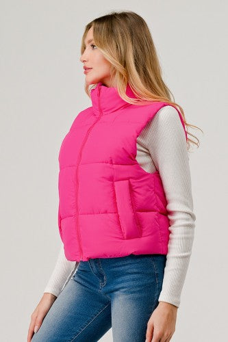 Hot Pink Puffer Vest – The Red Raccoon